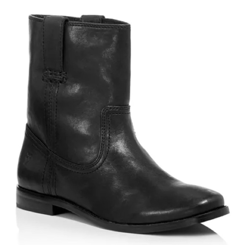 Frye Anna black leather ankle boots size 5.5